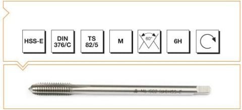 Makina Takım Endüstrisi Hsse Dın 376/c Makina Klvz M10 (6h)