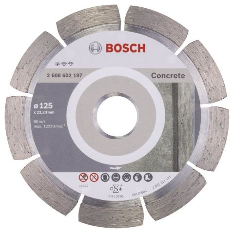 Bosch Standard Seri Beton İçin Elmas Kesme Diski 125 mm