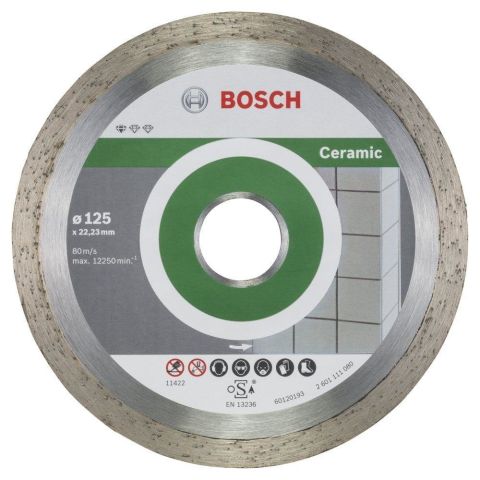 Bosch Standard Seri Seramik İçin, 9+1 Elmas Kesme Diski Set 125mm