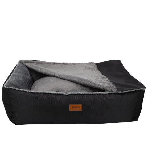 Lepus Winter Bed Yatak Siyah Large 67x82x23 cm