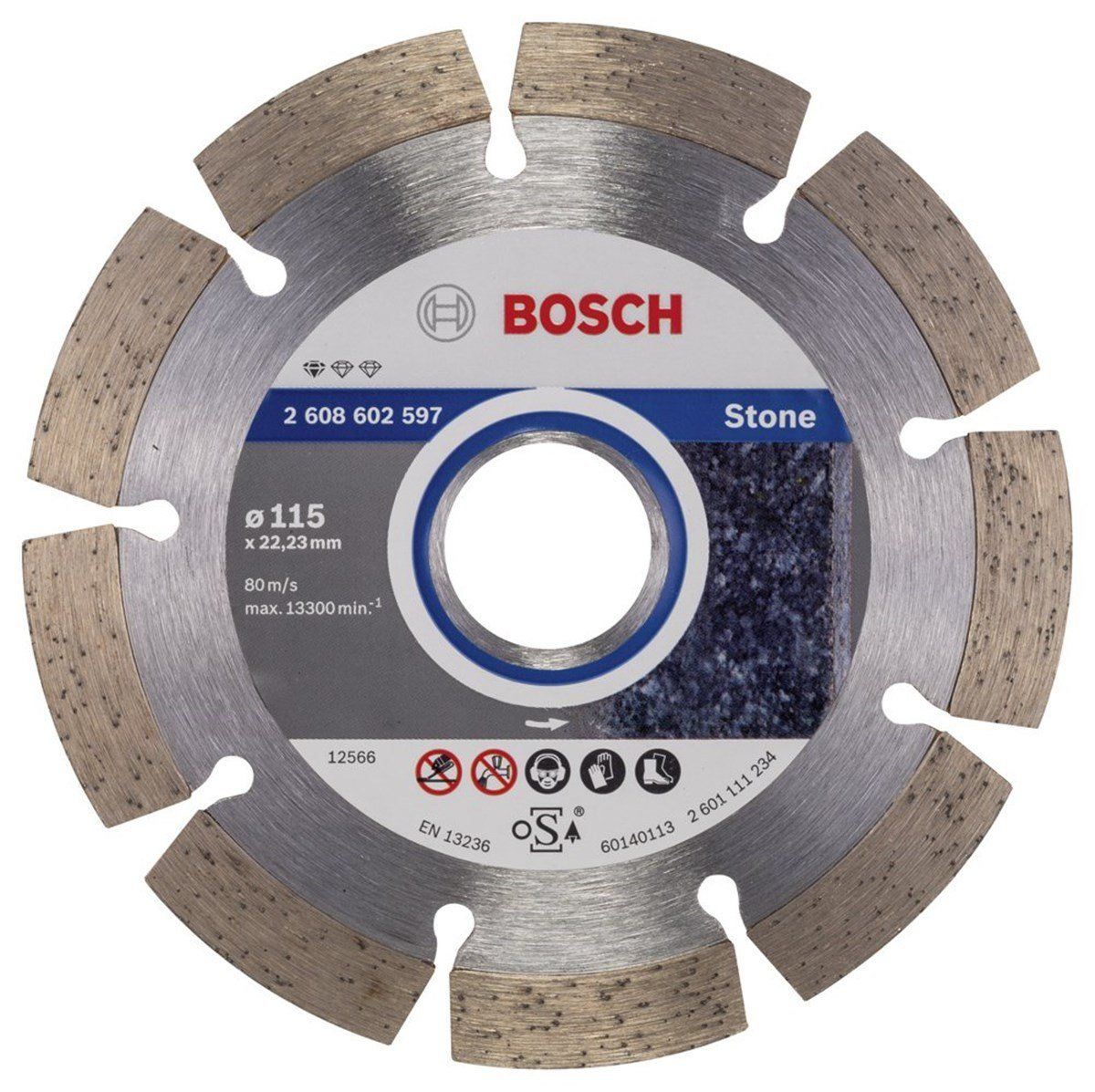 Bosch Standard Seri Taş İçin Elmas Kesme Diski 115 mm