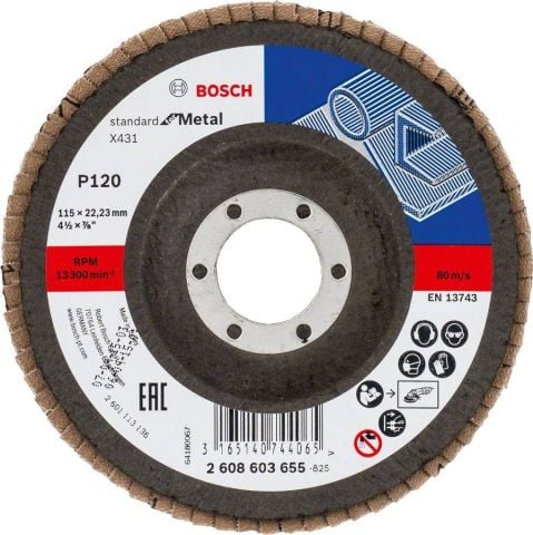Bosch - Standard Seri AlOX Flap Disk120 Kum 115 mm
