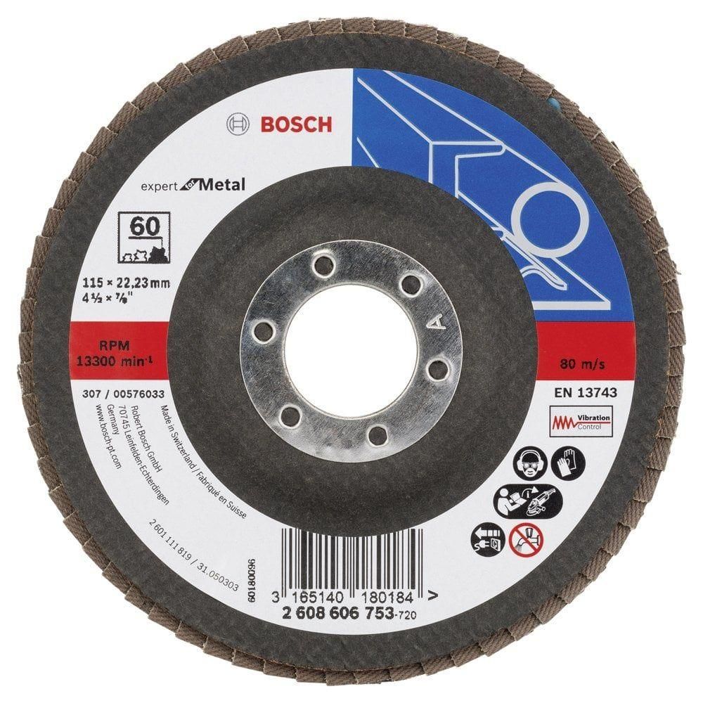 Bosch - Expert Serisi Metal Flap Disk 60 Kum 115 mm