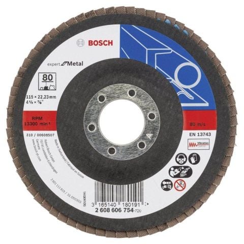 Bosch - Expert Serisi Metal Flap Disk 80 Kum 115 mm