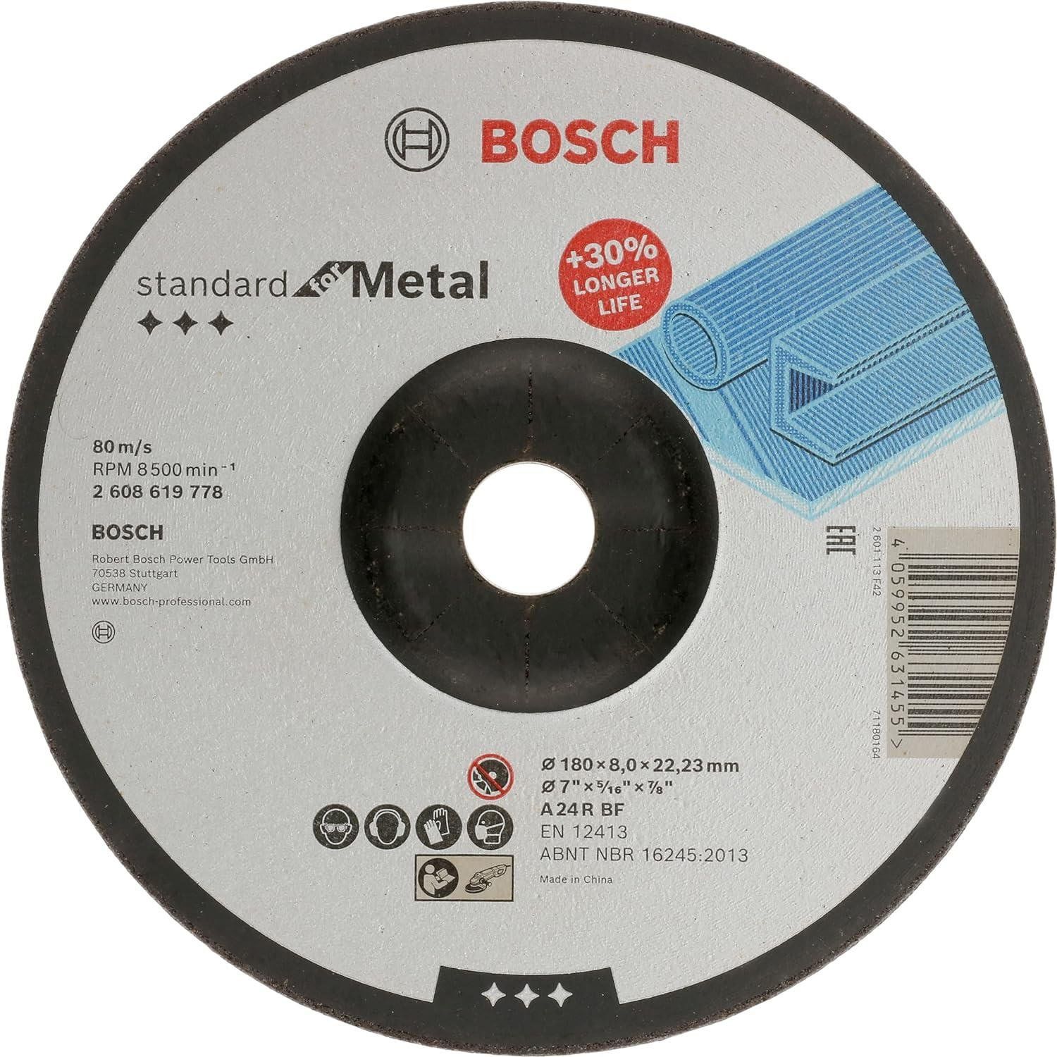 Bosch Metal Taşlama için Standart Disk 180*8 mm
