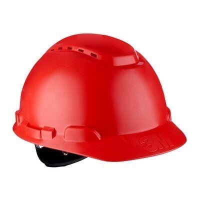3M™ H700NUV Havalandırmalı Vidalı UV'li Baret Kırmızı