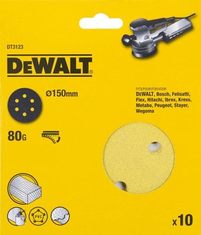 Dewalt DT3123-QZ 150mm 80'' Disk Zımpara