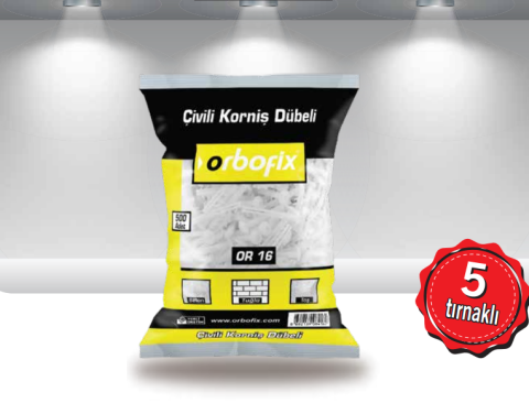 Orbofix Çivili Korniş 500'lü
