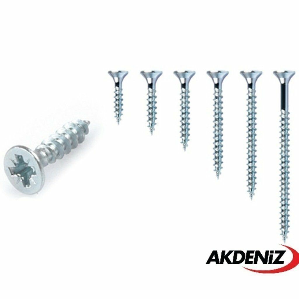 Akdeniz Sunta Vidası 3X40 Çinko 5 Paket