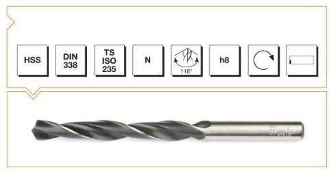 Makina Takım Endüstrisi Mte Hss Dın 338 3 Mm Silindirik Saplı Kısa Haddeli Matkap Ucu
