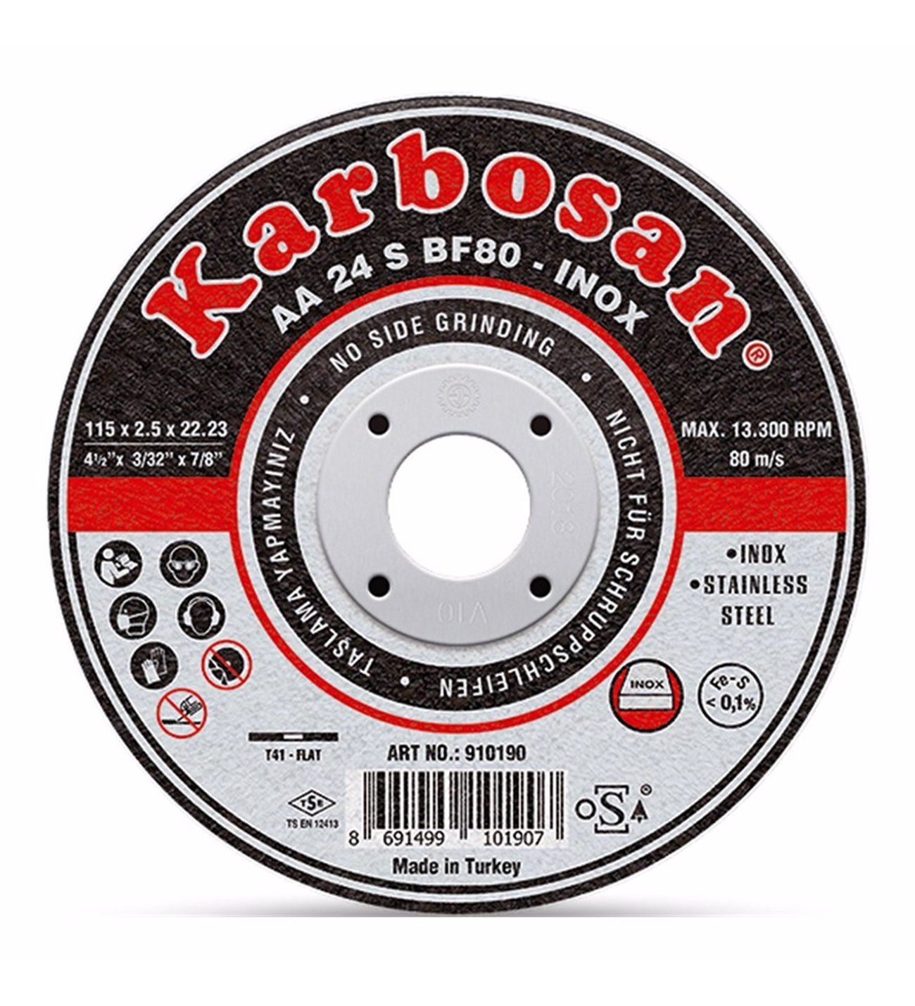 Karbosan 910200 İnox Kesici Taş 125*2,5