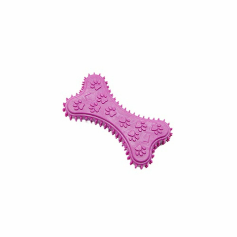 Zampa Pati Desenli Dikenli Plastik Kemik Small 10 x 5 cm