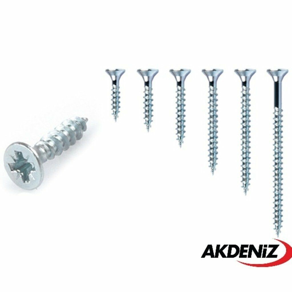Akdeniz Sunta Vidası 3,5X30 Çinko 10 Paket