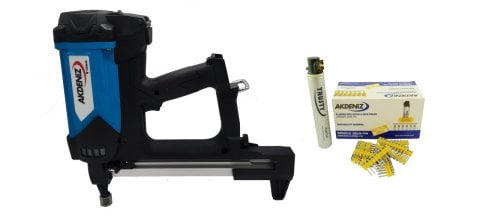 Akdeniz GSN40 Betona Gazlı Çivi Çakma Tabancası ( 15-40mm ) 10000 Adet Çivi Ve Gaz
