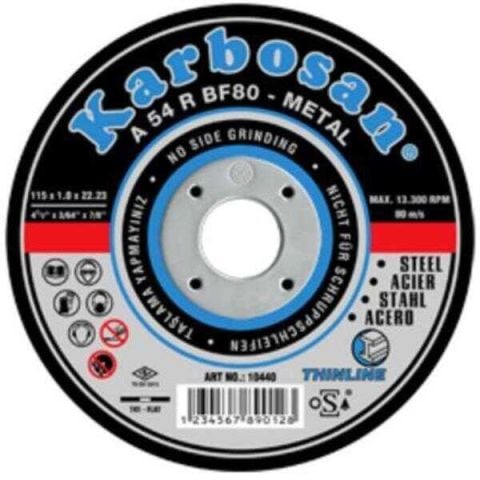 Karbosan 80084 Fiber Disk (Metal)Nk60 180*22