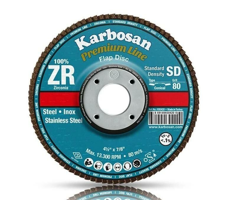 Karbosan 983450 Flap Disk 40 Kum Zr Krom 115*22