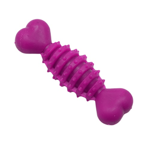 Zampa Plastik Dikenli Halter Kemik Köpek Oyuncağı Large 19 x 7 cm