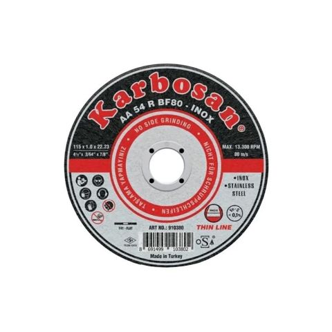 Karbosan 10380 Kesici Taş İnox Krom 115*1,0*22