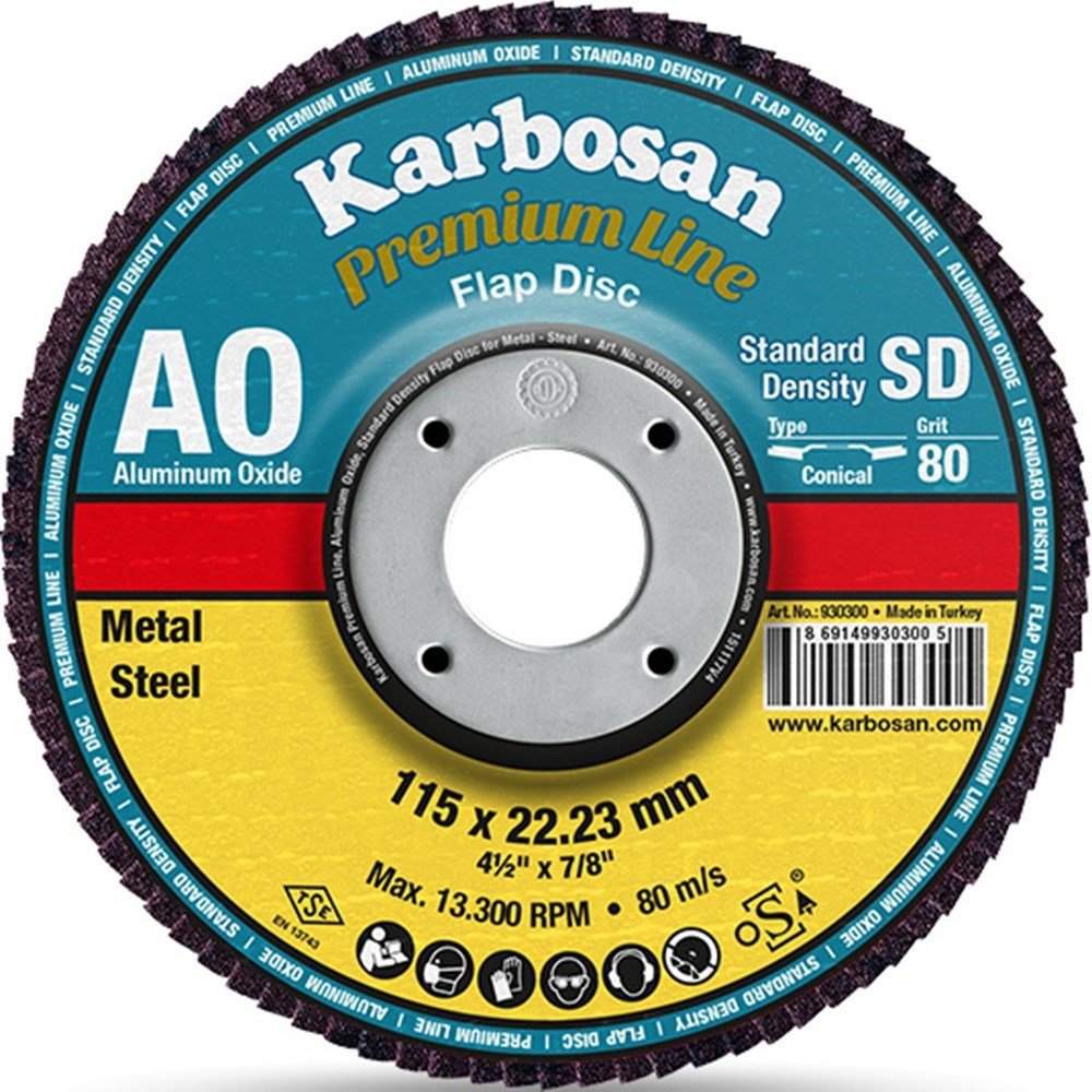 Karbosan 983225 Flap Disk Zımpara 180x80 Mm | | Taşlama Kesici Karbosan 983225 Flap Disk Zımpara 180x80 Mm | | Taşlama Kesici
