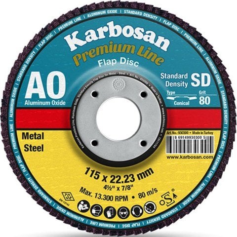 Karbosan  983225 Flap Disk Zımpara 180x80 Mm