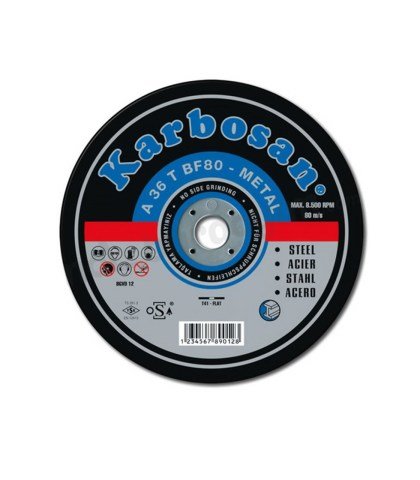 KARBOSAN 10050 Metal Kesme Taşı 230 X 3.0 X 22.23Mm Düz 15 ADET