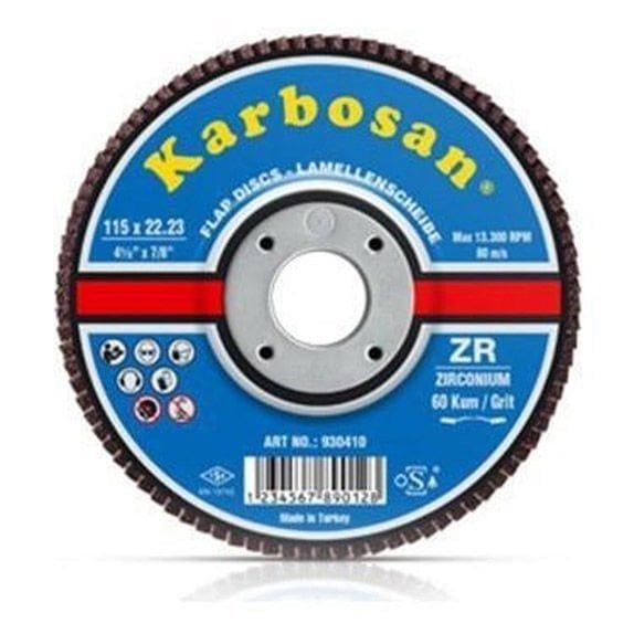 Karbosan 30480 Flap Disk 180*22 80 Zr Krom