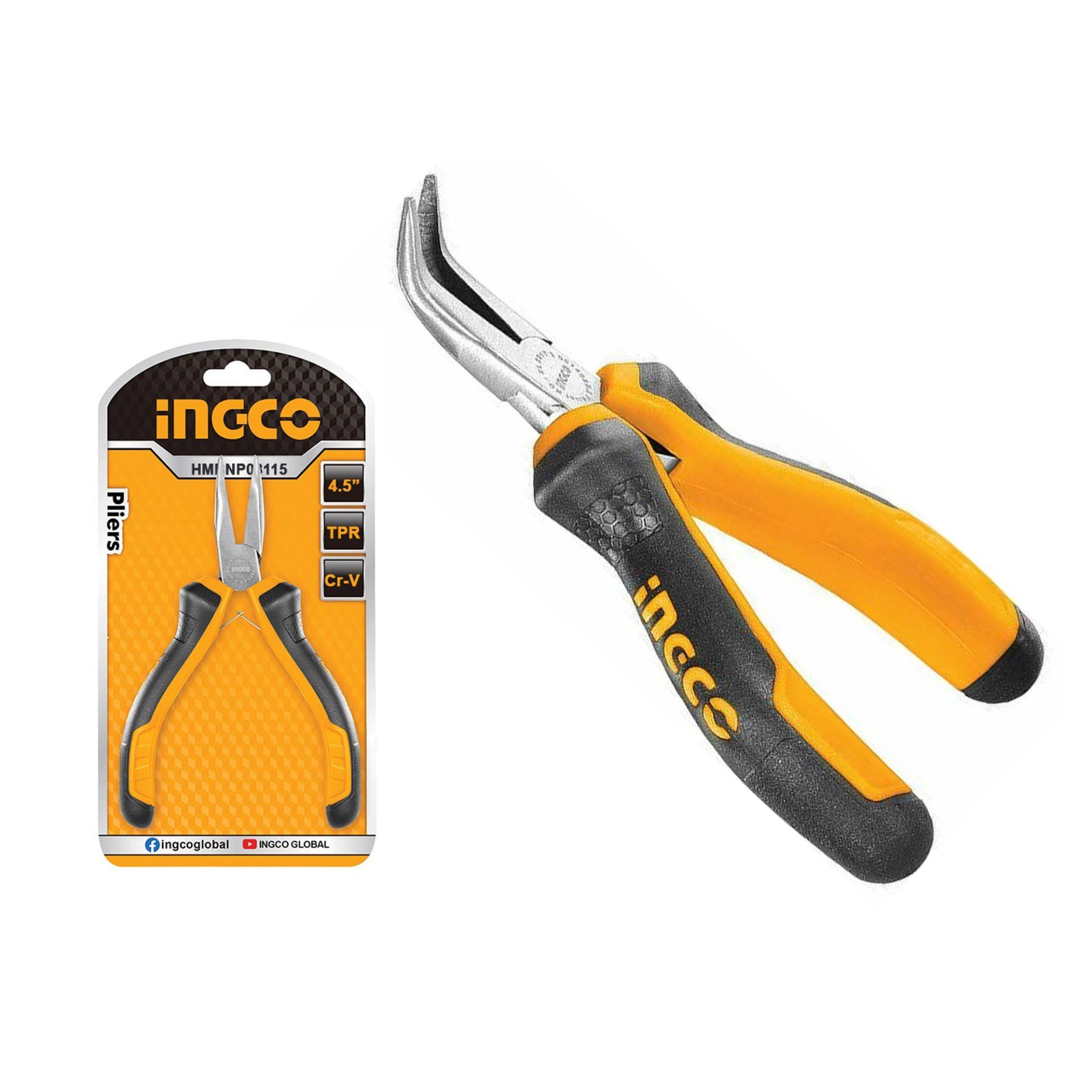 İngco Mini Eğri Kargaburun Pense 115mm ING-HMBNP08115