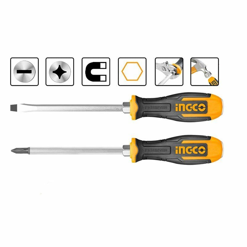 Ingco Ing-Hsgt680208 2'li Darbeli Tornavida Seti